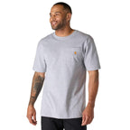 Carhartt Iconic K87 Pocket T-Shirt - Core Colors — Heather Grey - HGY, manufacturer product photo