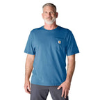 Carhartt Iconic K87 Pocket T-Shirt - Seasonal Colors — HO6-Horizon Blue, manufacturer product photo