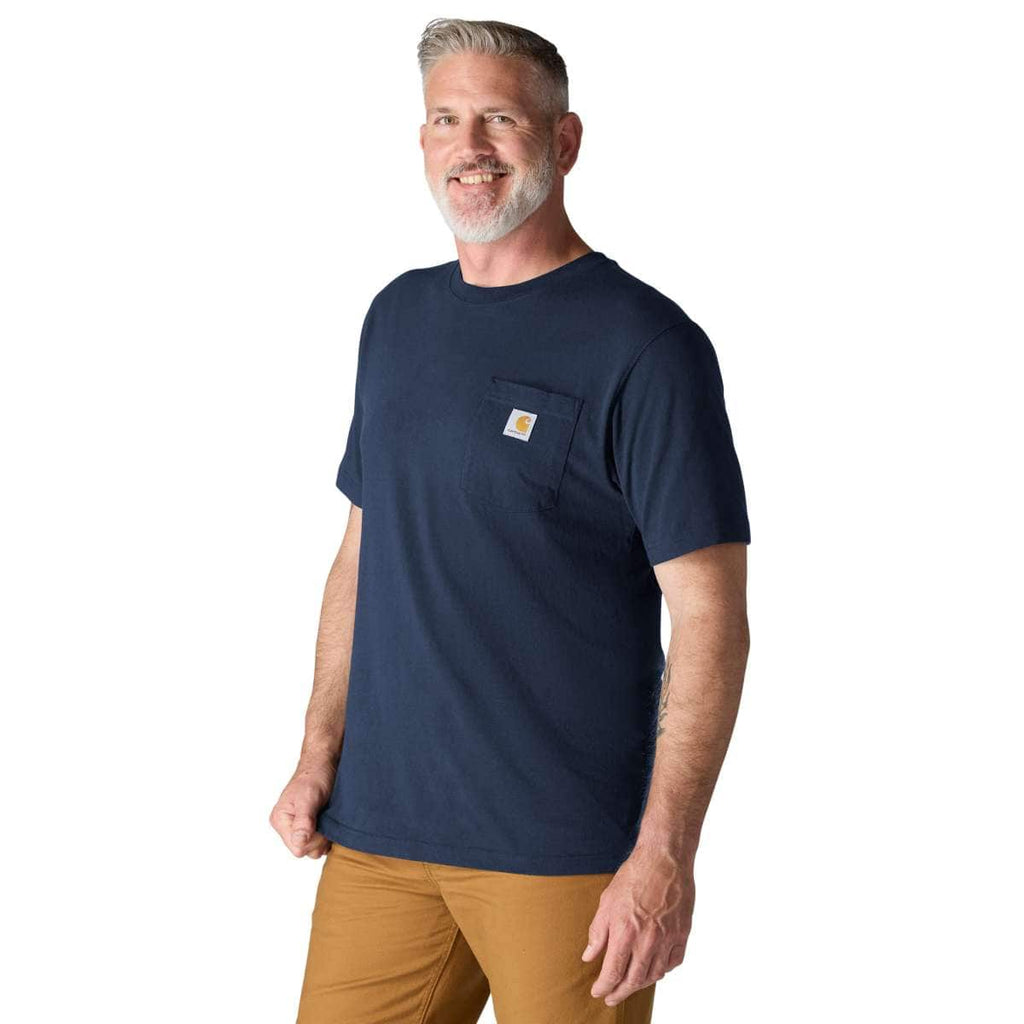 Carhartt Iconic K87 Pocket T-Shirt - Core Colors — Navy - NVY, manufacturer product photo