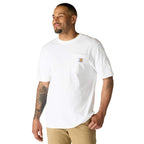 Carhartt Iconic K87 Pocket T-Shirt - Core Colors — White - WHT, manufacturer product photo