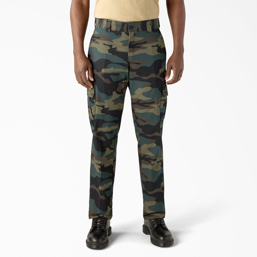 Dickies FLEX Regular Fit Cargo Pants — Hunter Green Camo-H2C, manufacturer product image