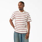 Dickies York Striped T-Shirt — Egret-C48, manufacturer product image