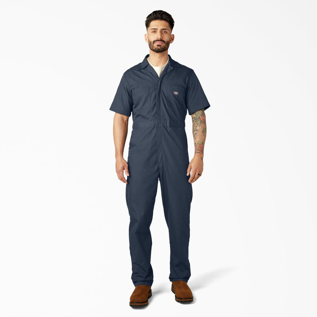 Dickies Short Sleeve Coveralls — Dark Navy, manufacturer product image