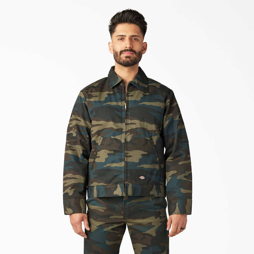 Dickies Lined Eisenhower Jacket — HUNTER GREEN CAMO (HRC), manufacturer product image