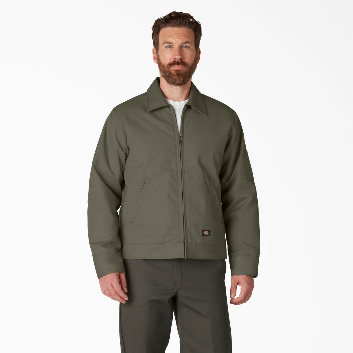 Dickies Lined Eisenhower Jacket — MOSS GREEN(MS), manufacturer product image