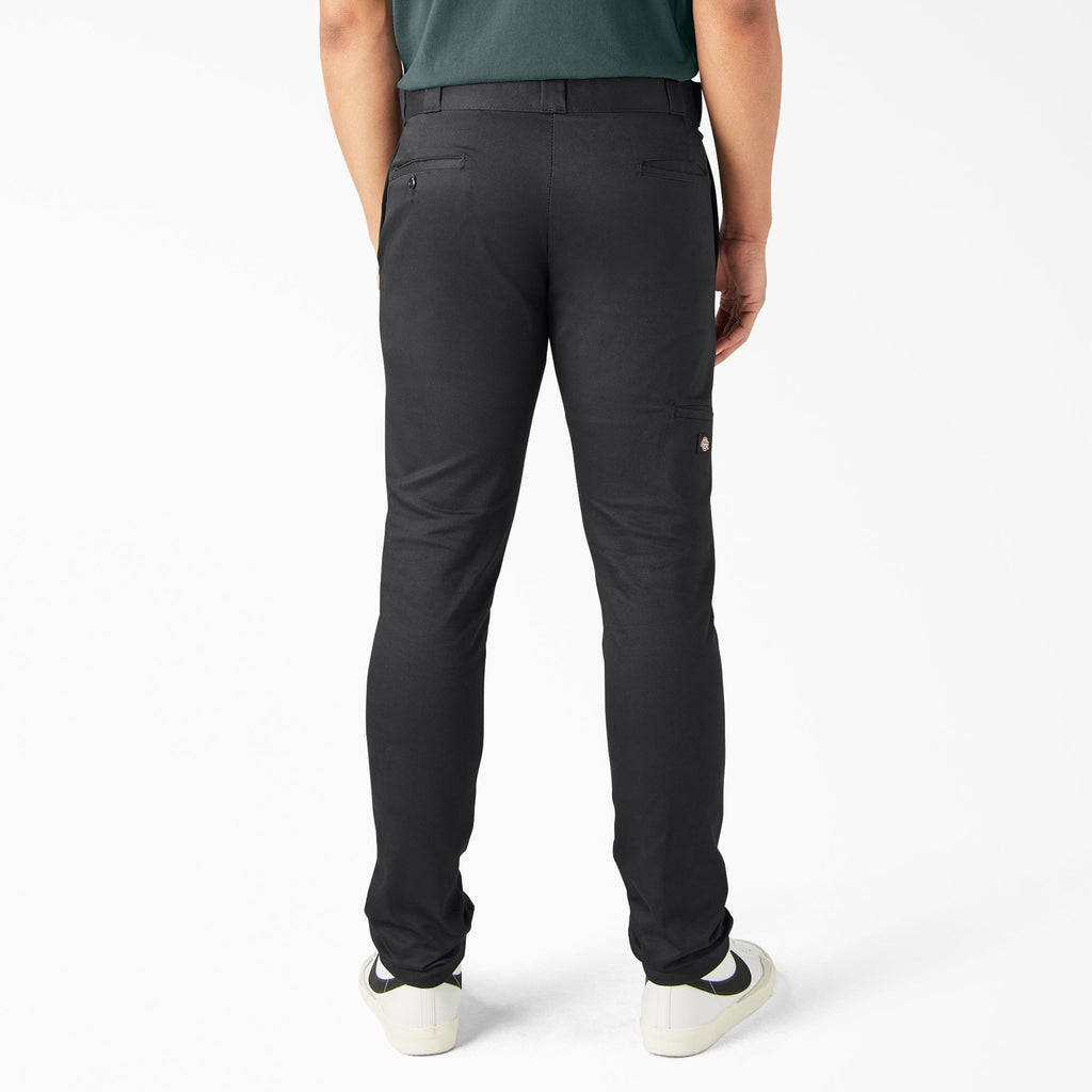Dickies Skinny Fit Double Knee Work Pants — BLACK, additional manufacturer view