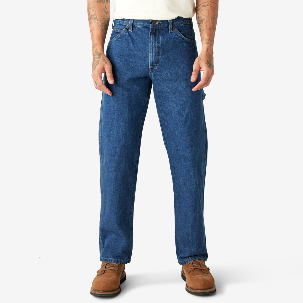Dickies Relaxed Fit Carpenter Denim Jeans — Stonewashed, manufacturer product image