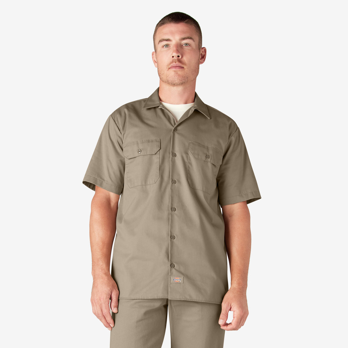 Dickies 1574 Short Sleeve Work Shirt — DESERT SAND, manufacturer product image
