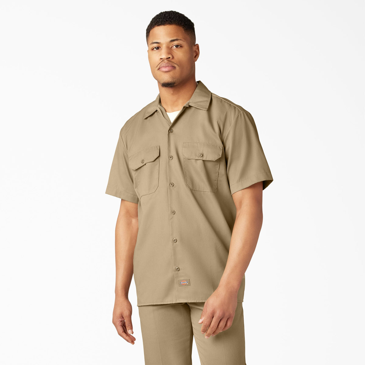 Dickies 1574 Short Sleeve Work Shirt — KHAKI, manufacturer product image