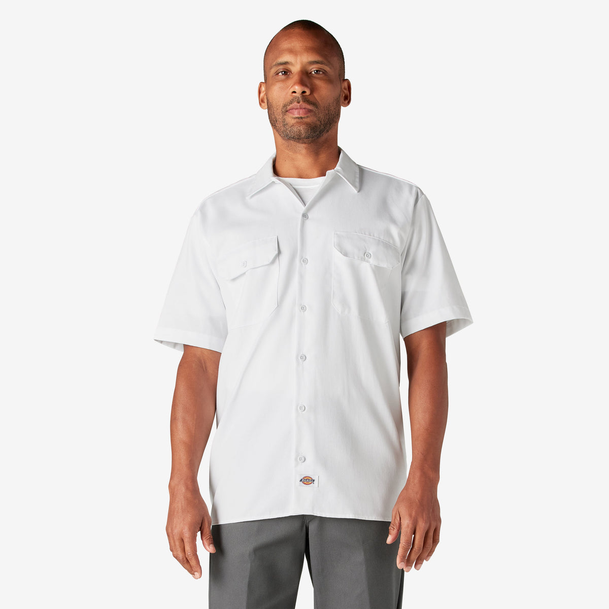 Dickies 1574 Short Sleeve Work Shirt — WHITE, manufacturer product image