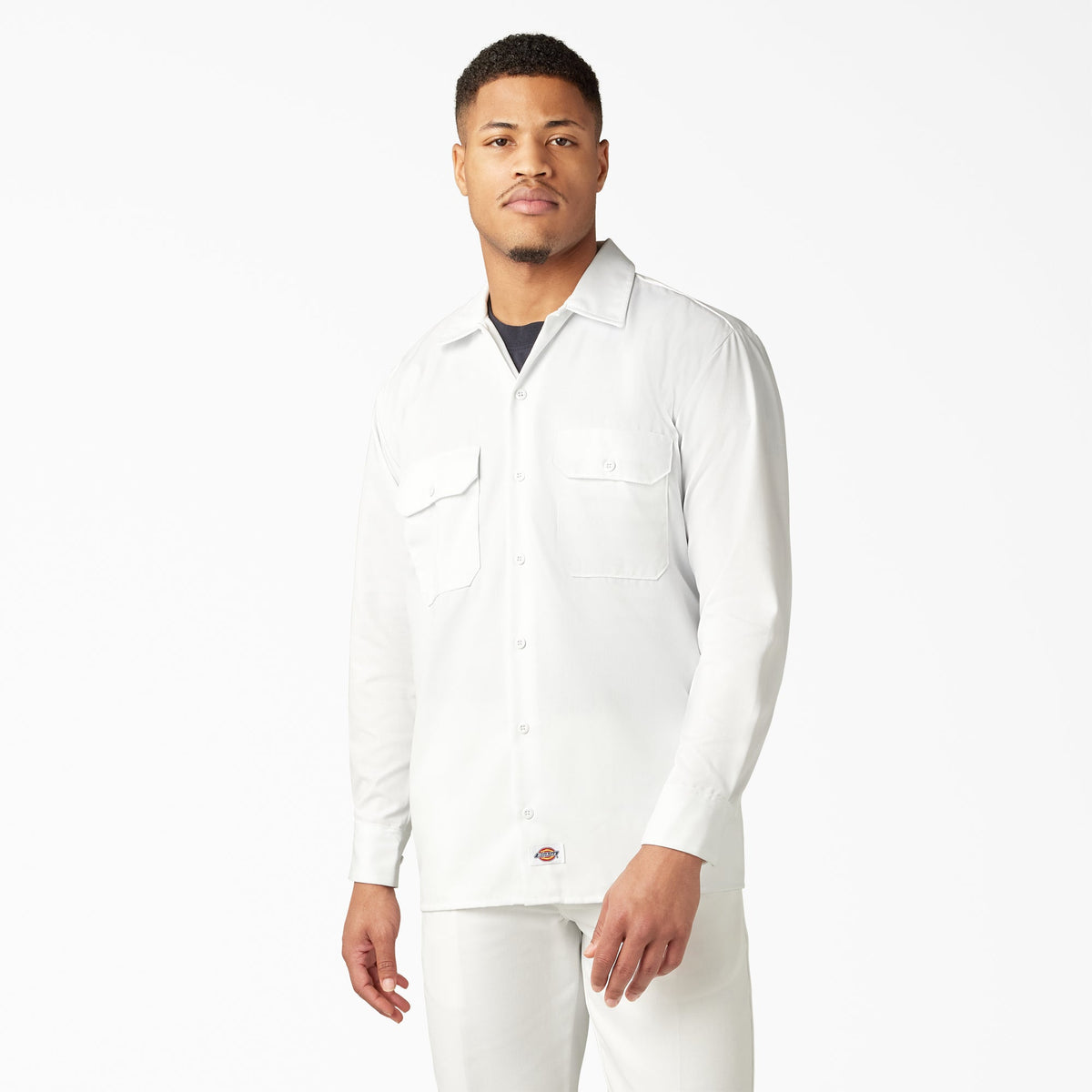 Dickies 574 Long Sleeve Work Shirt — WHITE, manufacturer product image