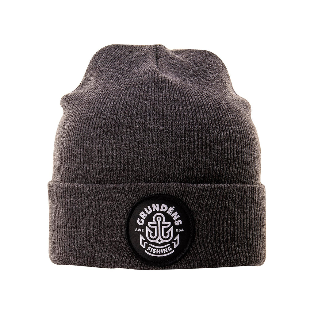 Grundens Watchhouse Beanie Anchor — Black Heather, manufacturer product image