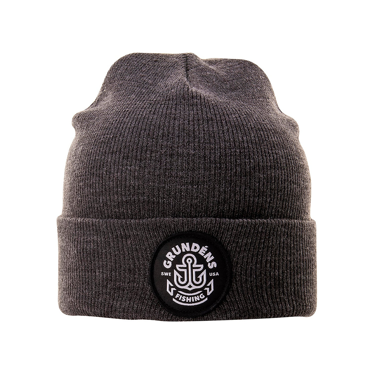 Grundens Watchhouse Beanie Anchor — Black Heather, manufacturer product image