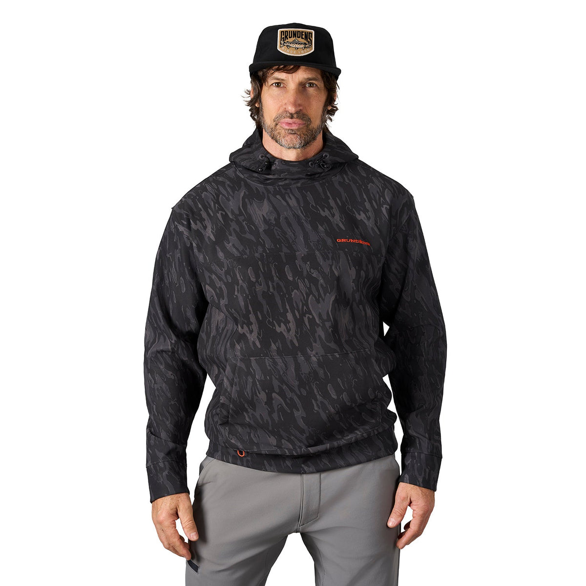 Grundens Kryall Hoodie — Blackbeard Camo, additional manufacturer view