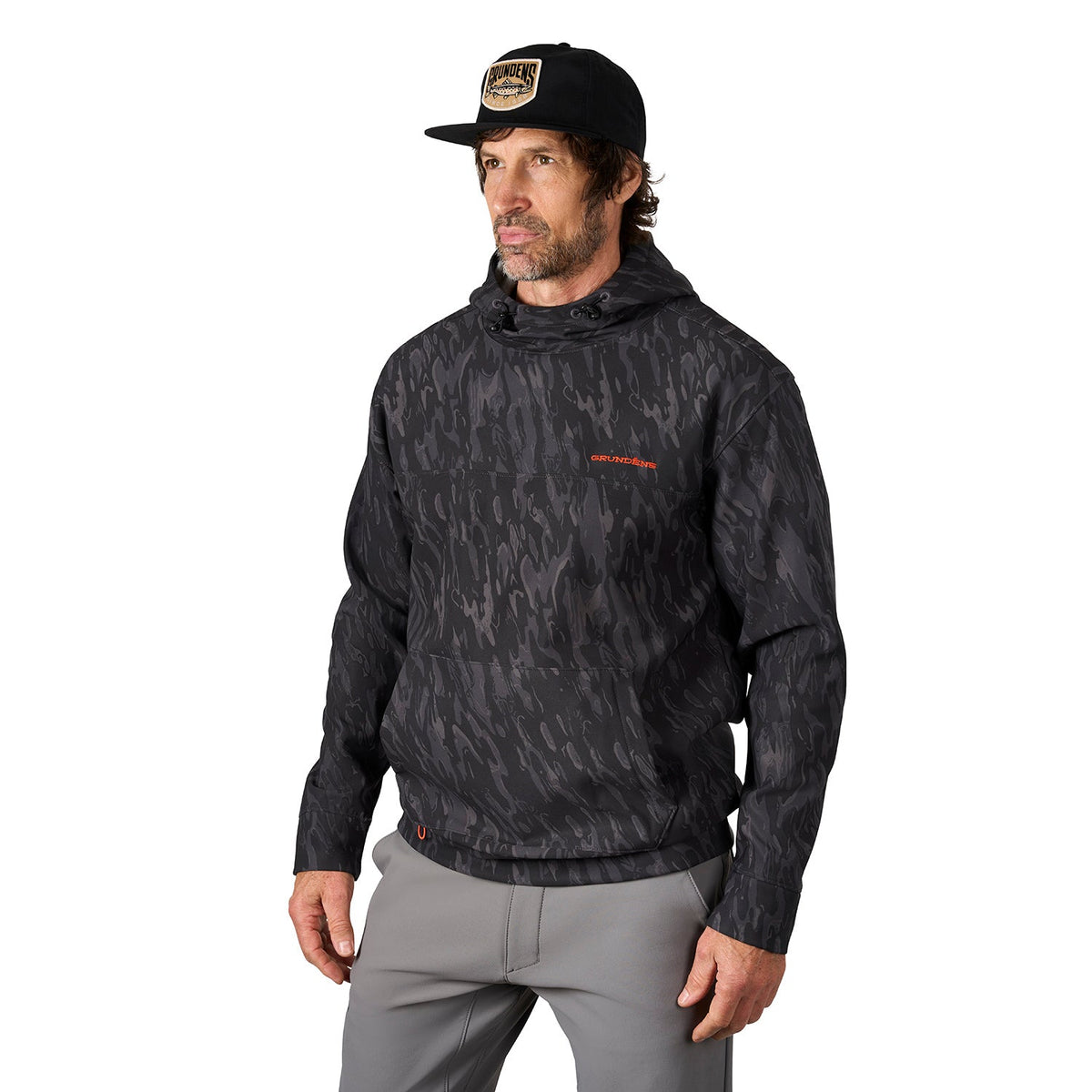 Grundens Kryall Hoodie — Blackbeard Camo, additional manufacturer view