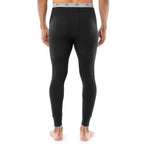 Indera Midweight Thermal  - Black — Black, bottom, manufacturer back view