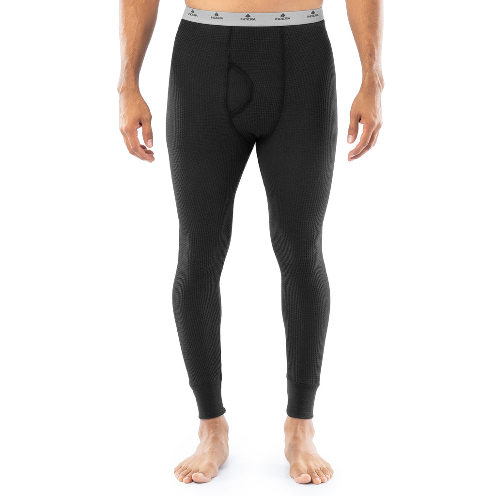 Indera Midweight Thermal  - Black — Black, bottom, manufacturer product photo