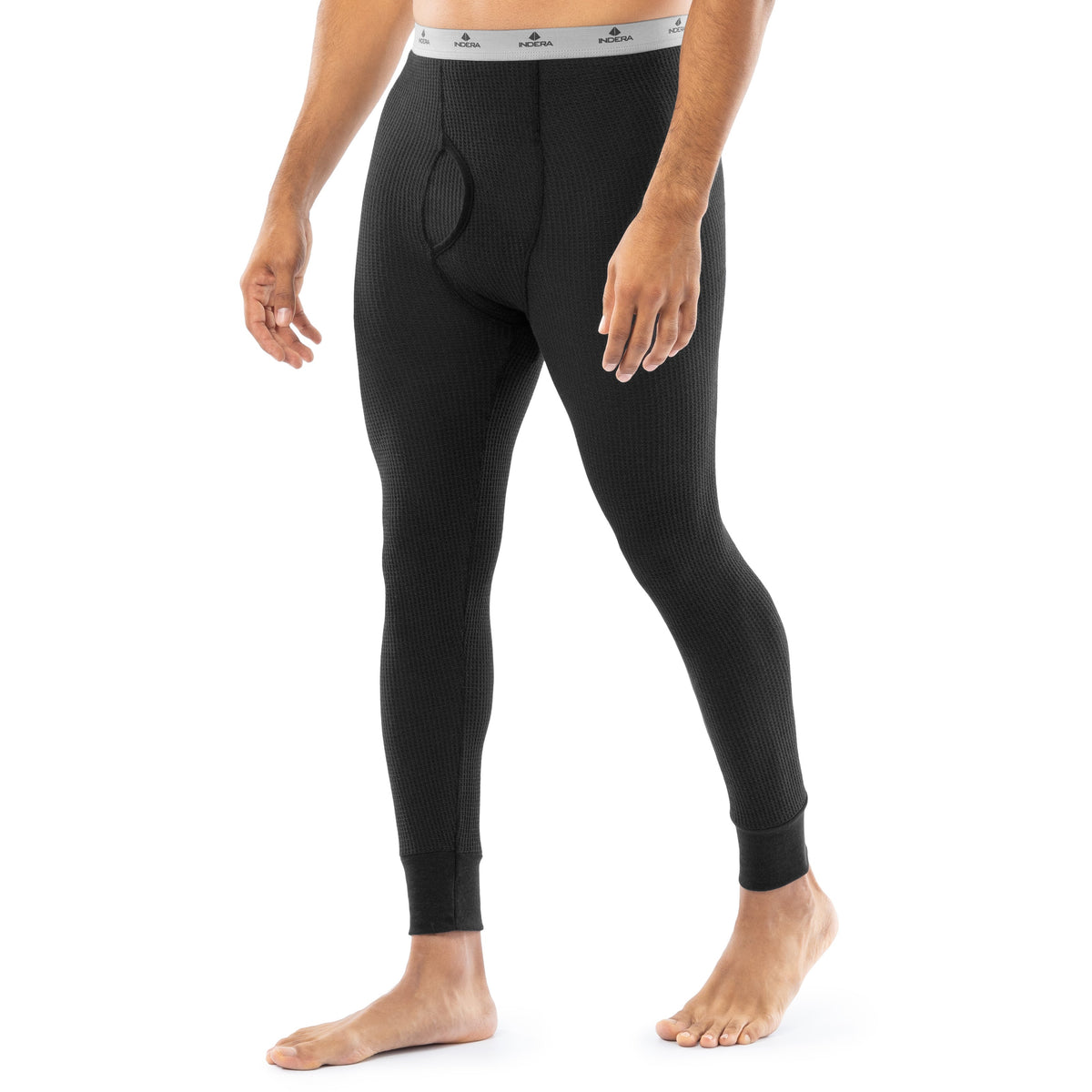 Indera Midweight Thermal  - Black — Black, bottom, manufacturer side view