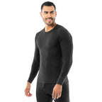 Indera Midweight Thermal  - Black — Black, top, manufacturer side view