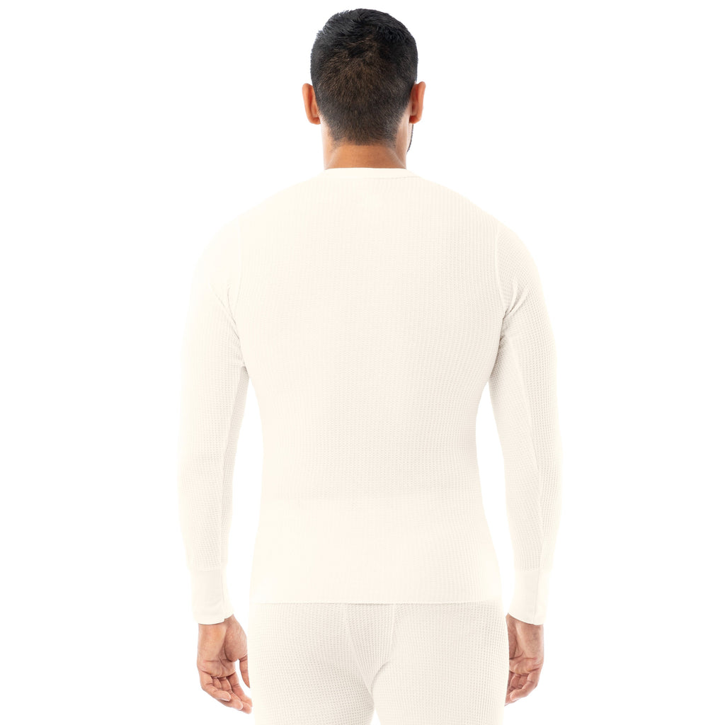 Indera Midweight Thermal — Natural, top, manufacturer back view