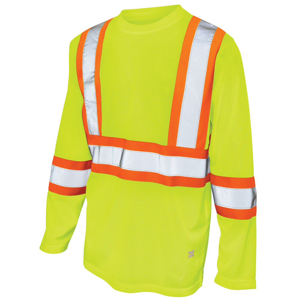 Tough Duck Long Sleeve Safety T-Shirt — FLGR, manufacturer product image