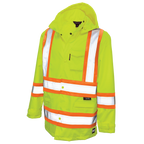 Tough Duck Safety Rain Jacket — Fluorescent Green, manufacturer product image