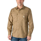 Carhartt Montana Rugged Flex™ Relaxed Fit Lightweight Long-Sleeve Snap-Front Plaid Shirt 26'