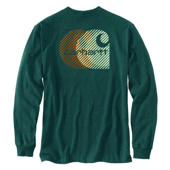 Carhartt Relaxed Fit Heavyweight Long-Sleeve Pocket C Graphic T-Shirt