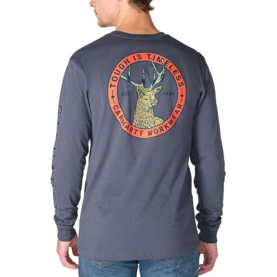 Carhartt Irvine Relaxed Deer Badge Long-Sleeve T-Shirt