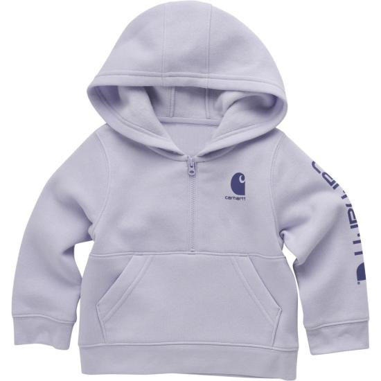 Carhartt Kids Girls Long-Sleeve Half-Zip Sweatshirt