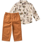 Carhartt Long-Sleeve Printed Flannel Shirt and Canvas Pant Set