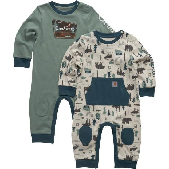 Carhartt Kids Boys Long-Sleeve Outdoor Coverall 2-Piece Set