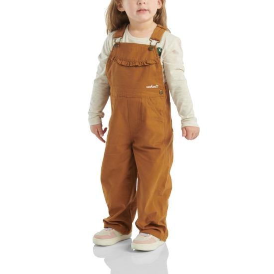 Carhartt Kids Girls Canvas Ruffle Front Overall