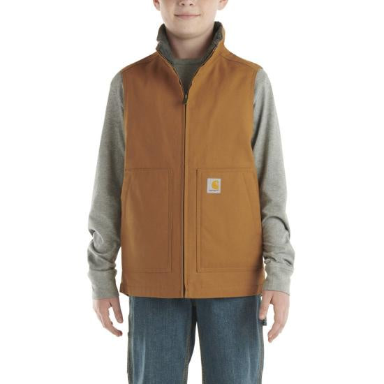 Carhartt Kids Canvas Sherpa Lined Vest